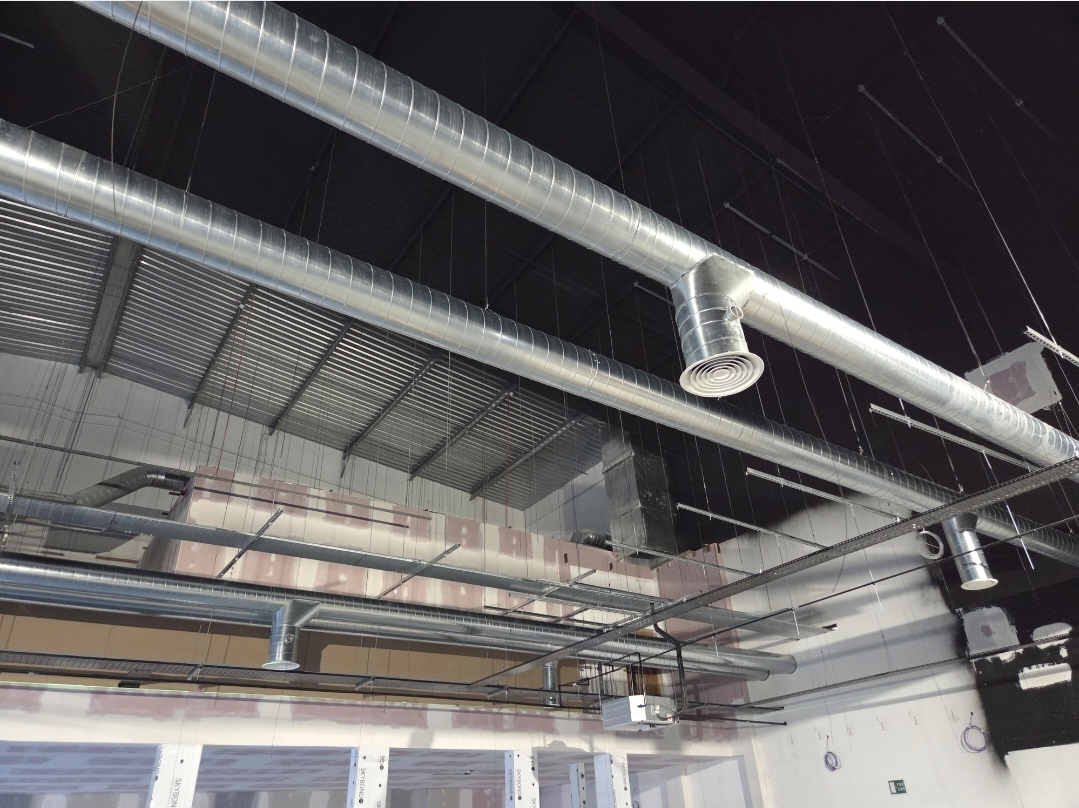 Ventilation ductwork installation